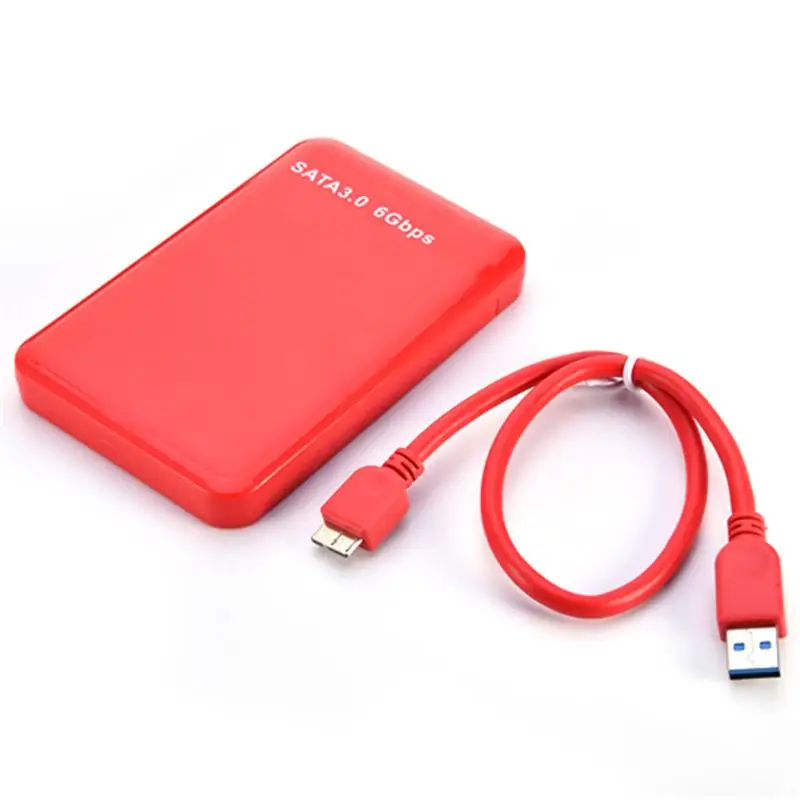 Красный 2 5 &quotUSB3.0 SATA3.0 HDD жесткий диск Корпус для внешнего жесткого диска