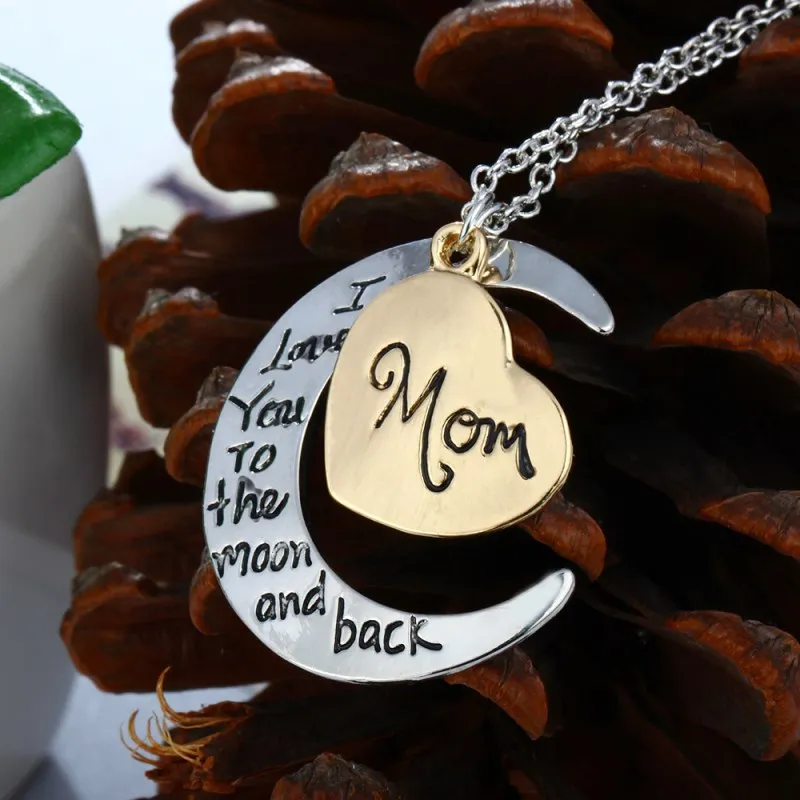 Mom Sister Daughter Grandma necklaces pendants New trinket costume jewelery long chain charm necklace gifts souvenirs for family | Украшения