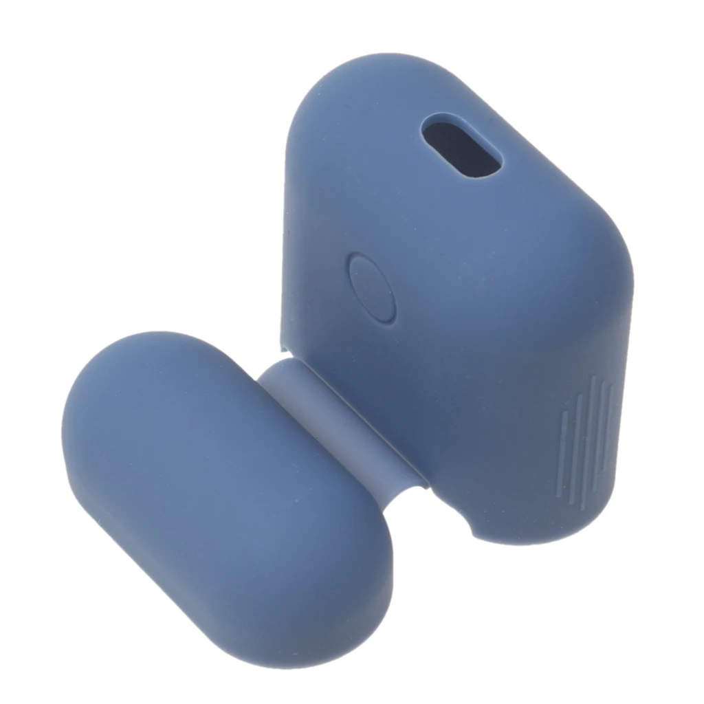 Силиконовый противоударный защитный чехол для Apple AirPods Blue | Электроника
