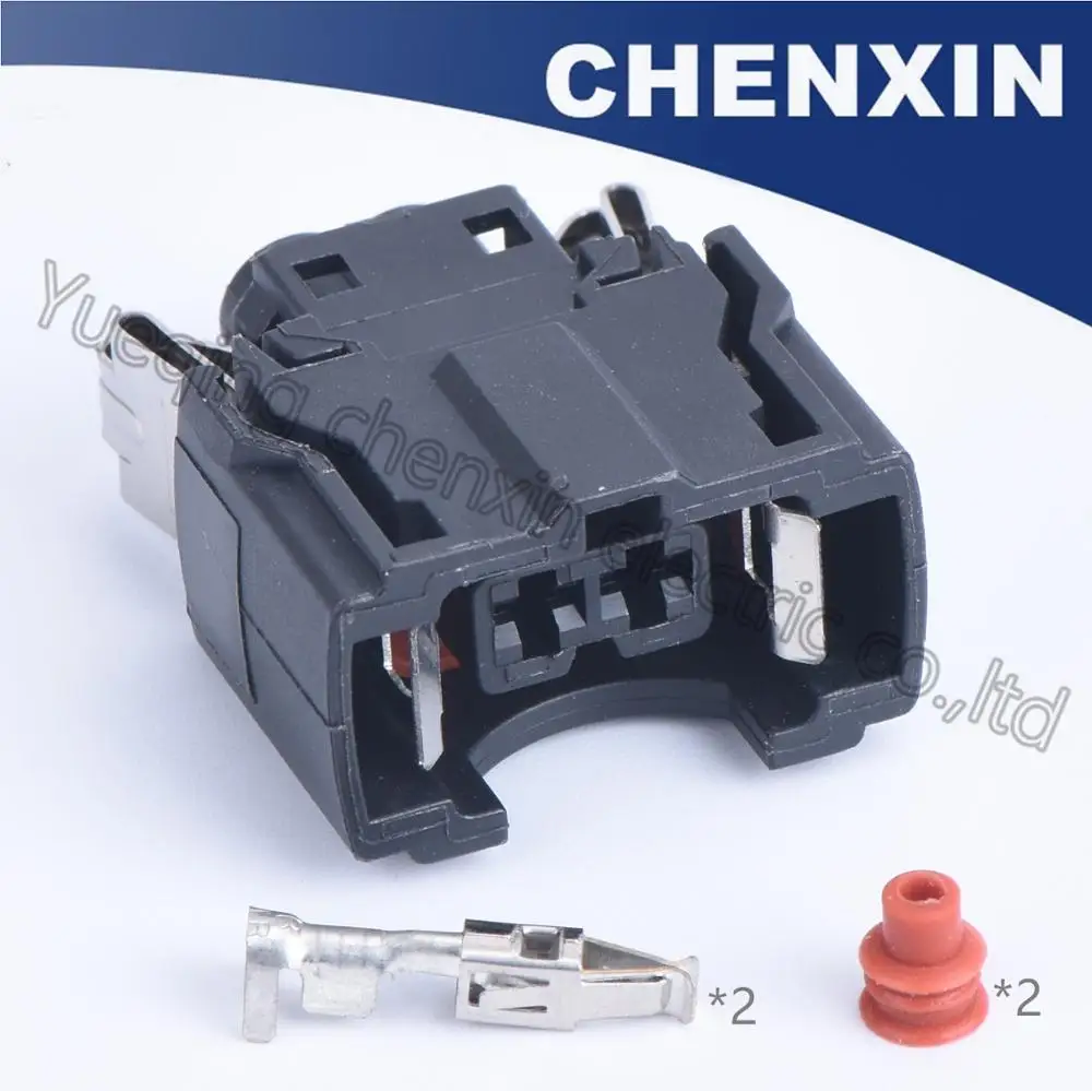 

Black 2pin car waterproof (3.5) female efi series car waterproof harness protection housing EV1 fuel Injector auto connector