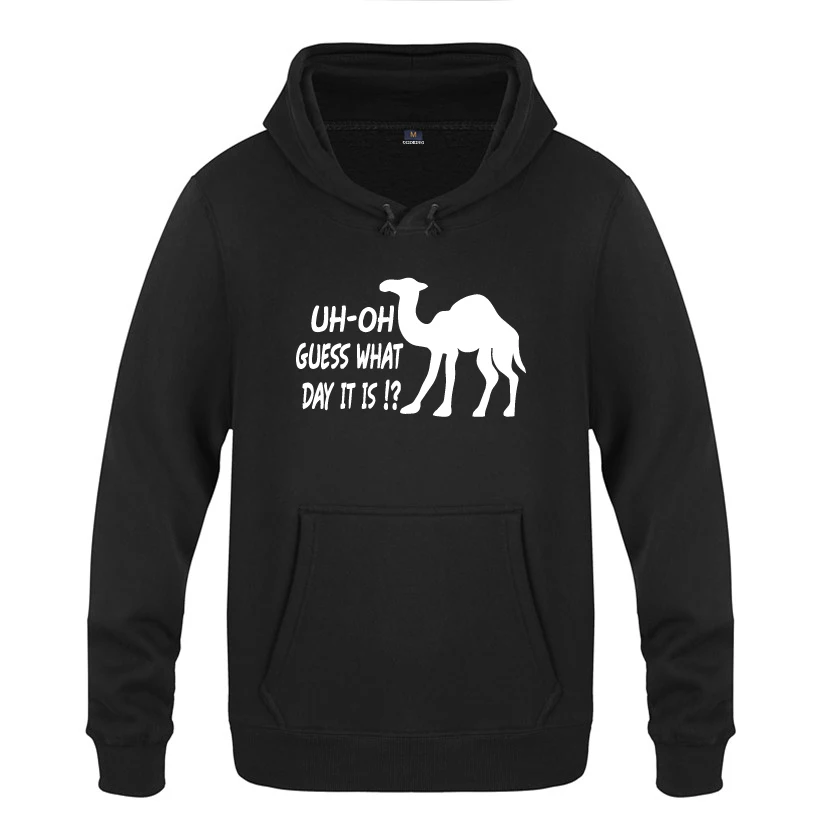 UH Oh догадаться какой день это Camel Hump дневные толстовки мужские 2018 пуловер свитшот