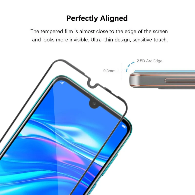 Для Huawei p smart 2019 полное покрытие закаленное стекло Защита для экрана huawey 6 21 дюймов