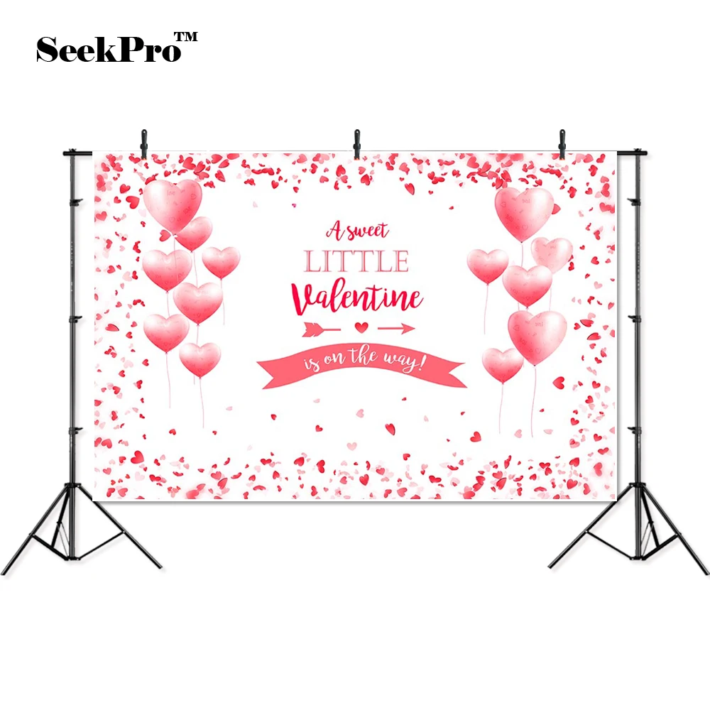thin vinyl hearts Valentine's Day balloon arrow couple love photo Backgrounds Professional indoor Photographic studio Backdrops |