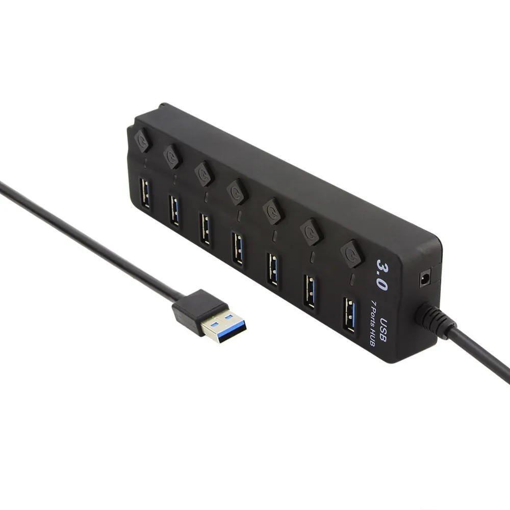 USB концентратор CHUYI 3 0 дюйма 7 портов 0|USB-хабы| |