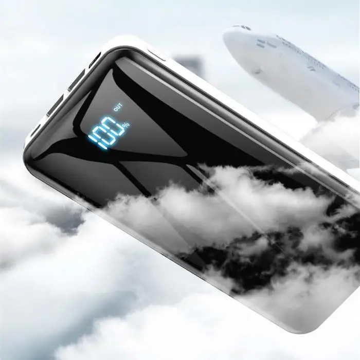 20000 мАч запасные аккумуляторы для телефонов Dual USB цифровой дисплей Мода