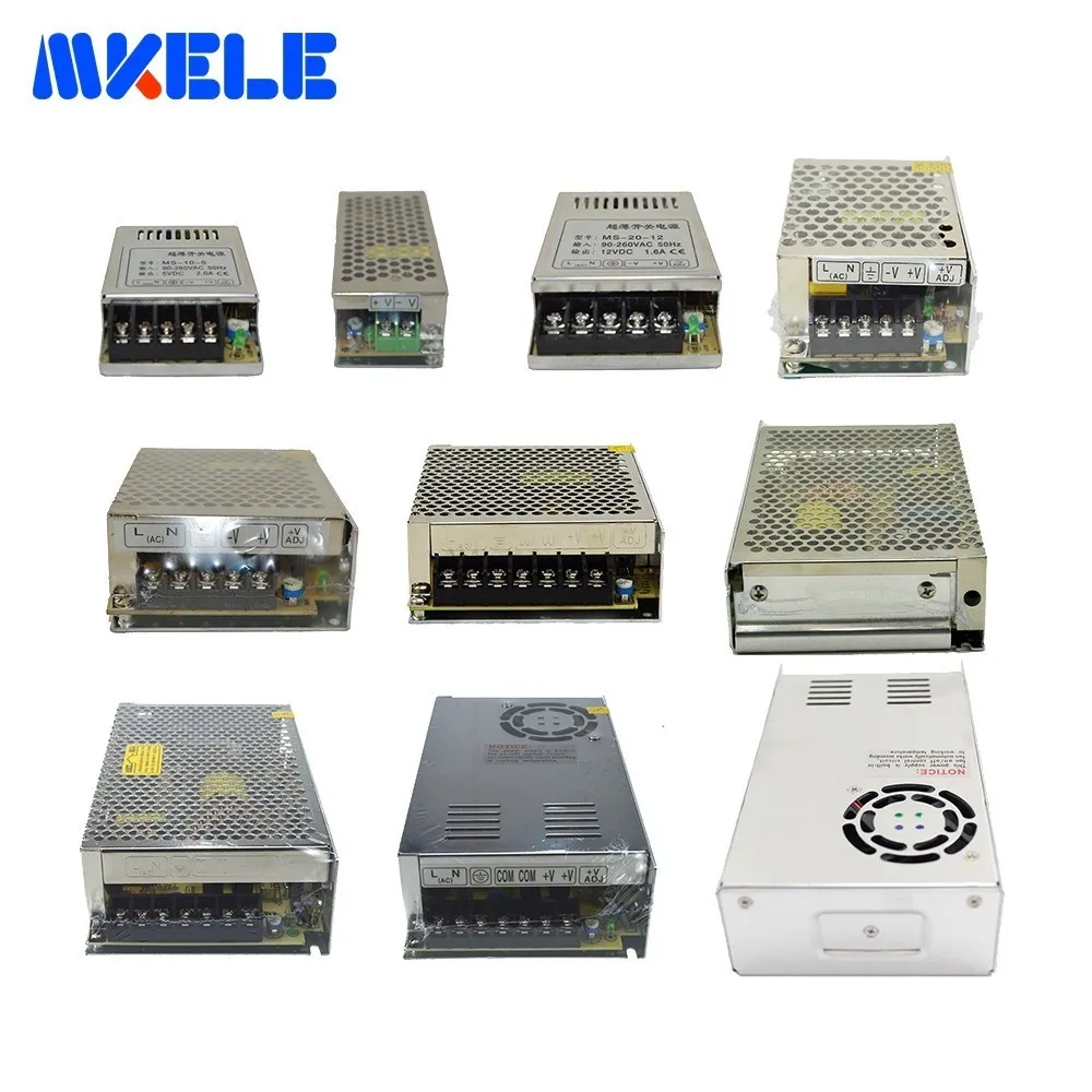 

DC12V 24V Power Source Single Output Mini Size Switching Power Supply 10-500W Lighting Transformers LED Driver Power Adapter