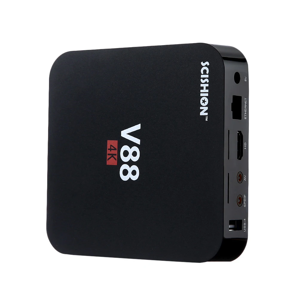 SCISHION V88 ТВ Box Rockchip 3229 4 ядра K H.265 1 ГБ DDR3 Оперативная память 8 GB eMMC Встроенная Mini PC Android