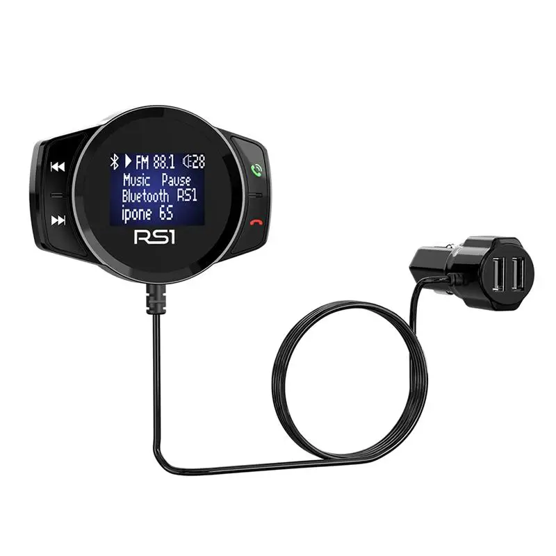 Автомобильный комплект громкой связи Onever двойной USB-порт Bluetooth FM-передатчик