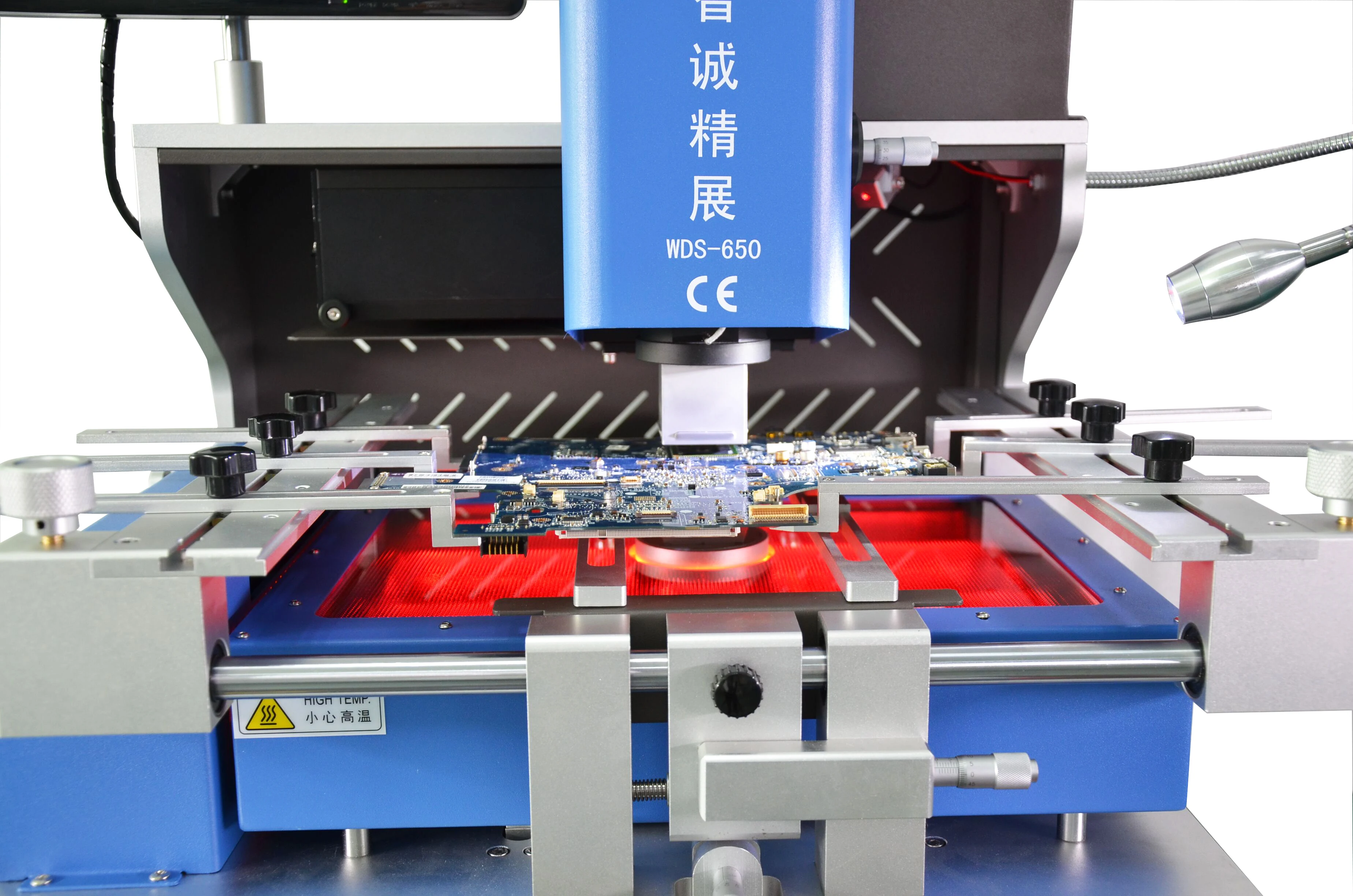 New version bga rework station three temperature zones hot air wds-650 |