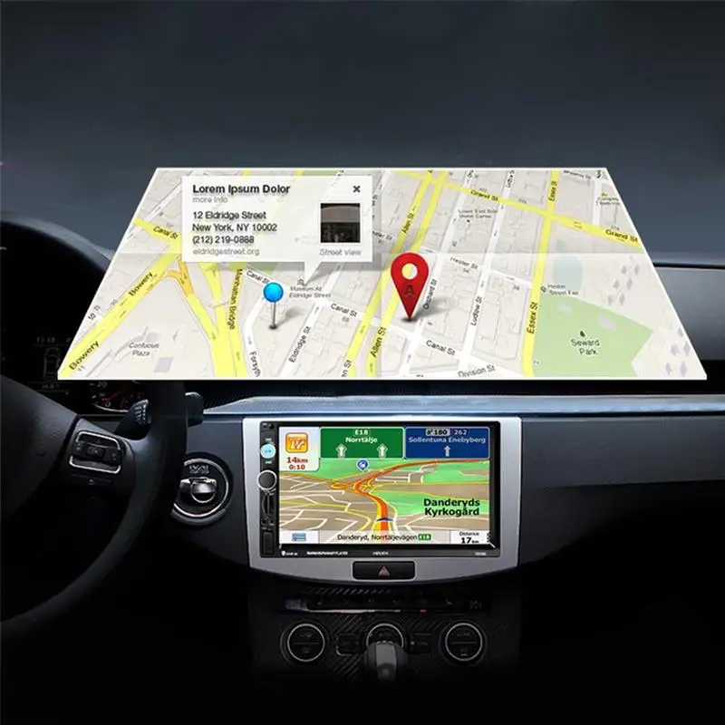 7 inch TFT HD Touch Screen MP5 Player with Video Input Function USB 2.0 Port 1080P Rearview Camera Univeral For Cars | Автомобили и