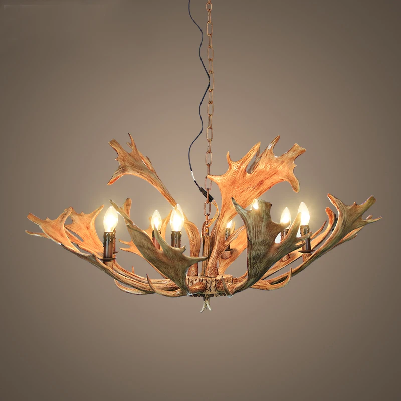 SETTEMBRE современные и американские 6-Lights Antler люстры освещение столовая гостиная бар