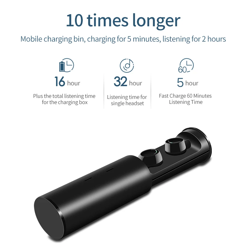 СПЦ V5.0 Mini Bluetooth наушники 3d стерео Беспроводной Headphons Спорт Handsfree HiFi глубокий бас