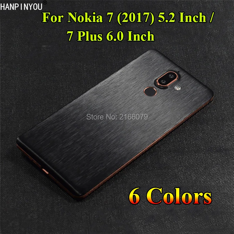 Для Nokia 7 5 2 &quot/7 Plus + 6 0&quot Полное покрытие на заднюю панель матовая металлическая