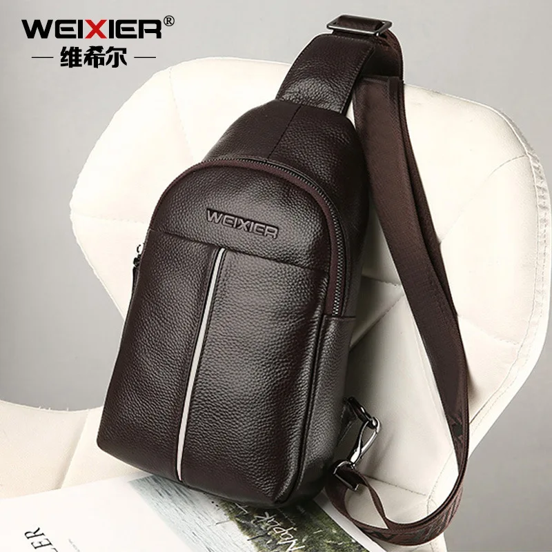 Винтаж Для мужчин Груди Сумка Crossbody сумки для сумка из искусственной кожи плечо