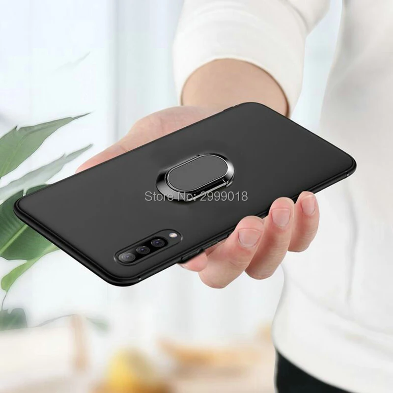 Чехол для Huawei Honor 8 S мягкий чехол магнитный автомобильный с кольцом на палец