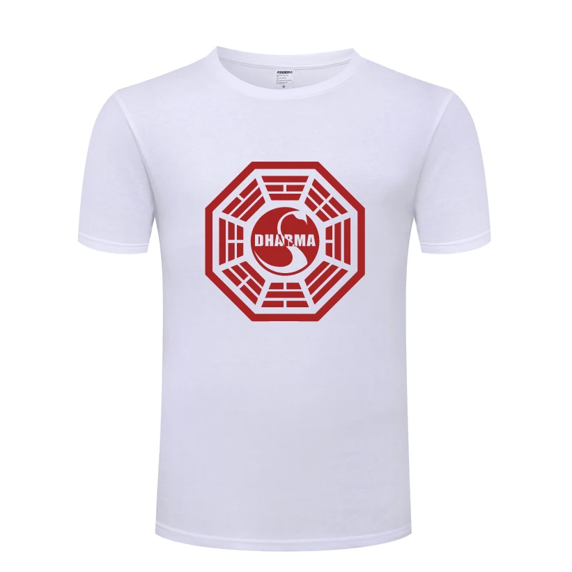 Dharma Initiative Swan Logo Lost Мужская футболка 2018 новая хлопковая Повседневная с коротким