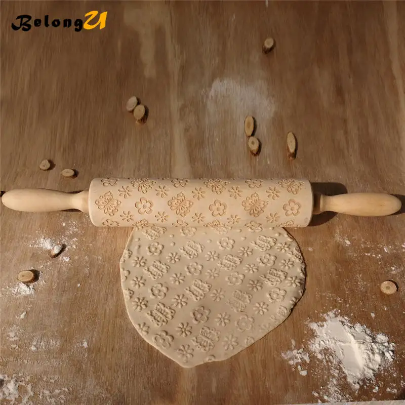 Easter Wood Rolling Pin Party Holiday DIY Decorations for Bakeware Cake Pizza Cookie Tools Baking Pastry Tool Pins Decor | Дом и сад