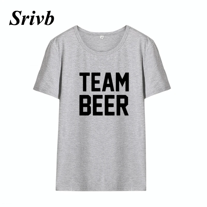 Фото Женская футболка в стиле хип-хоп Srivb Team Beer свободная из хлопка Харадзюку лето 2018 Женская футболка в стиле хип-хоп Srivb Team Beer свободная из хлопка Харадзюку лето 2018
