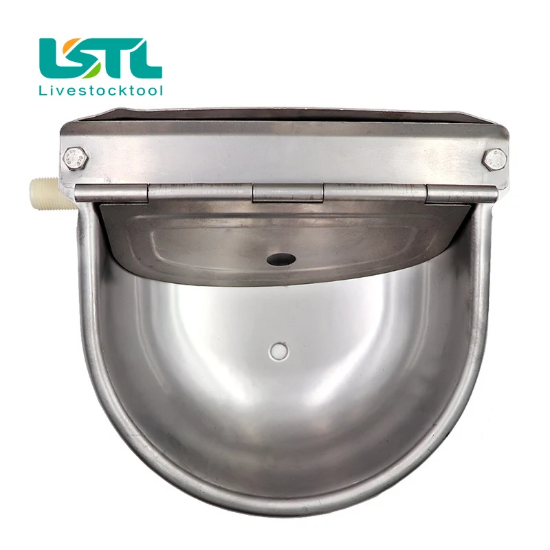 2500ML Cattle Horse Dog Waterer Automatic Drinker Bowls Stainless Steel Drinking Bowl Float Outlet For Farm Animal Feeding | Дом и сад
