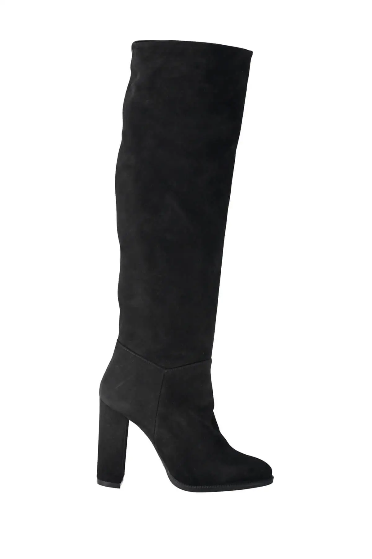 Trendyol Genuine Leather Black Suede Women Boots TAKAW19DS0034 |