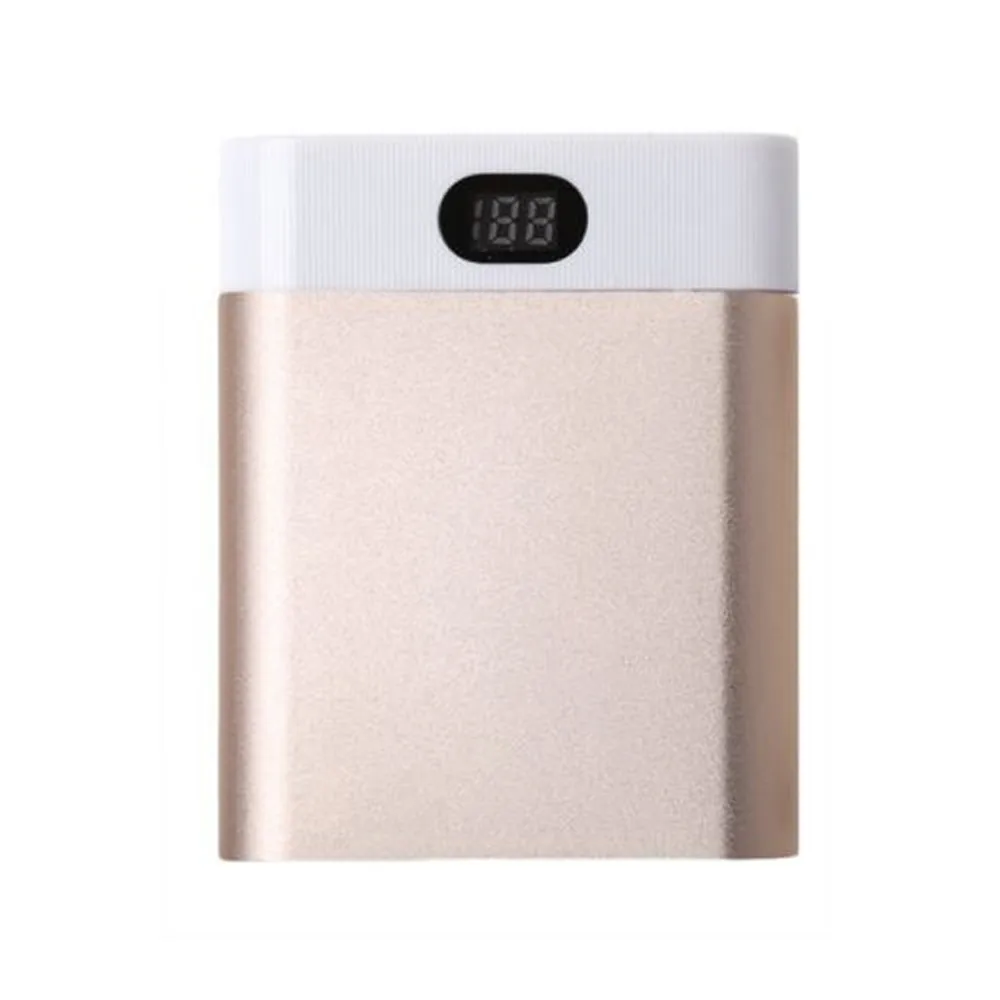 Новый 18650 мАч В 5 в Dual USB 4X10400 запасные аккумуляторы для телефонов Чехол комплект