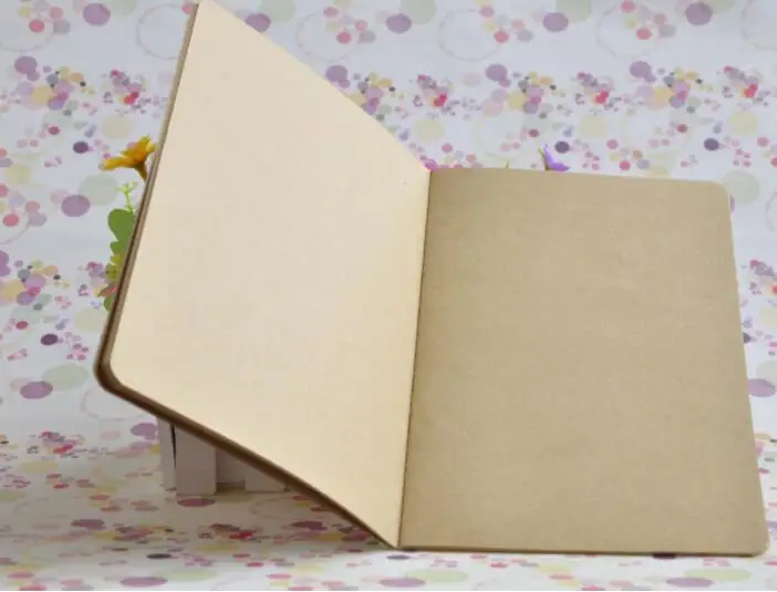 Kraft Brown Unlined Travel journals notebook Soft Cover Notebooks A5 Size 210 mm x 140 60 Pages 30 Sheets stationery supplies | Канцтовары
