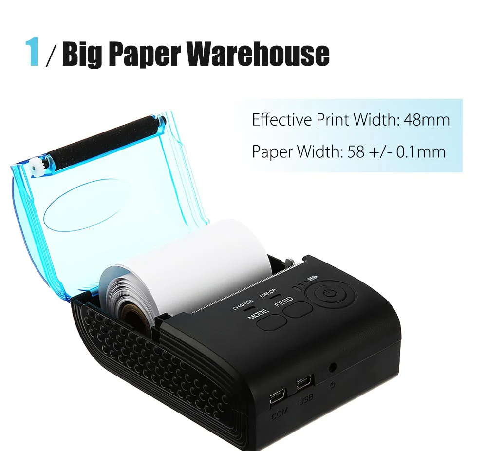 ZJIANG ZJ 5805 портативный мини принтер 58 мм Bluetooth 4 0 кассовый аппарат на Android POS чековый