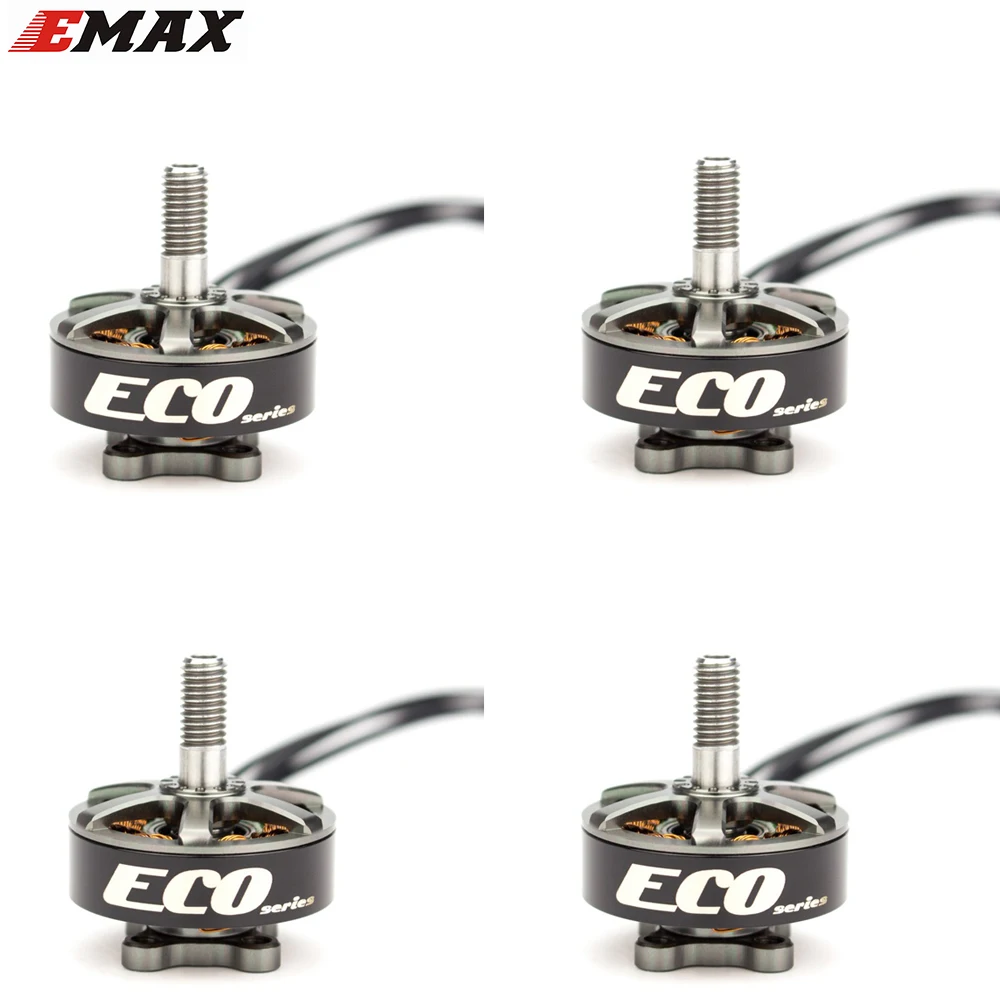 Newest 2019 1PCS/4PCS Emax ECO Series 2306 6S 1700KV 4S 2400KV Brushless Motor For RC Models Spare Part DIY Accessories | Игрушки и