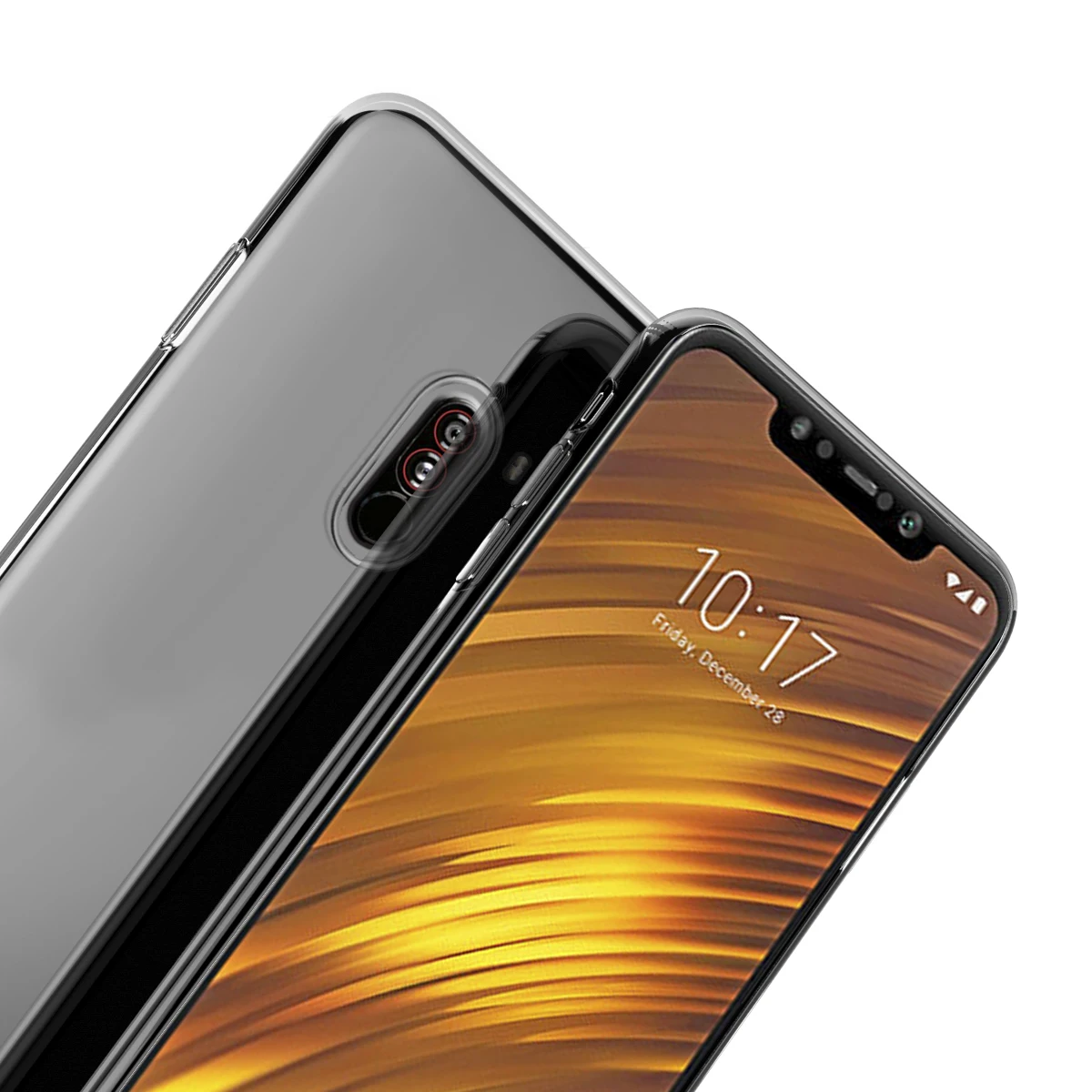 Чехол для Xiaomi Pocophone F1 Poco силиконовый мягкий ударопрочный прозрачный чехол из ТПУ