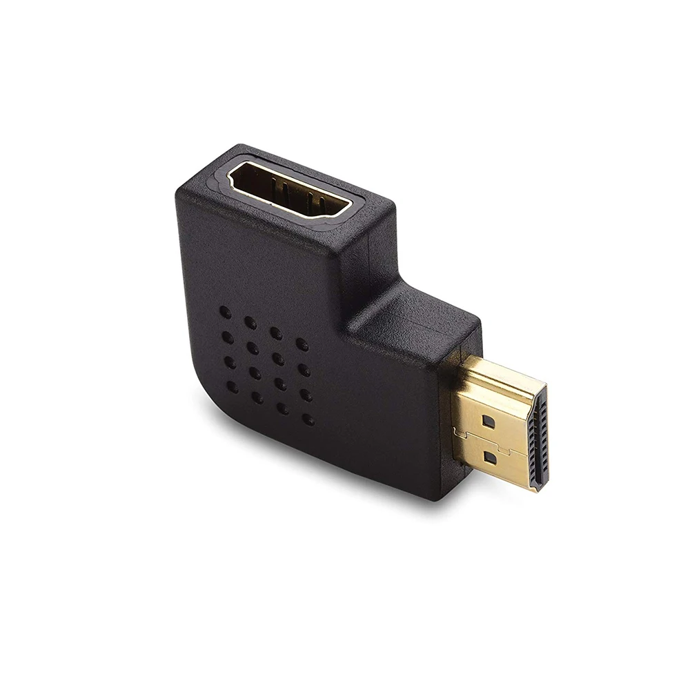 2 шт./компл. штекер Женский HDMI правый + левый угол порт сохранения вертикальный