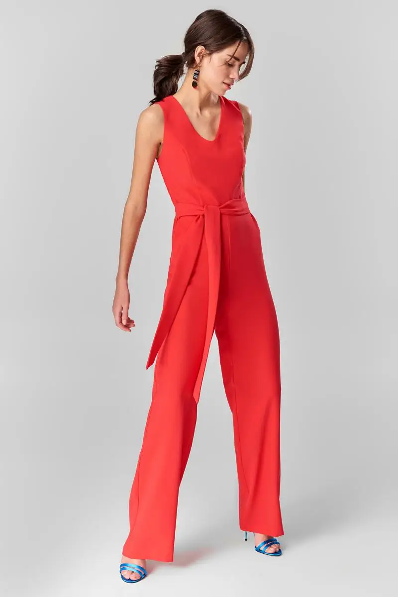 Trendyol Basic-красный комбинезон со шнуровкой TOFSS18AA0041 |