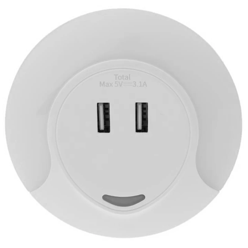 Новый настенный светильник светодиодный с датчиком для спальни Ночной 2 usb