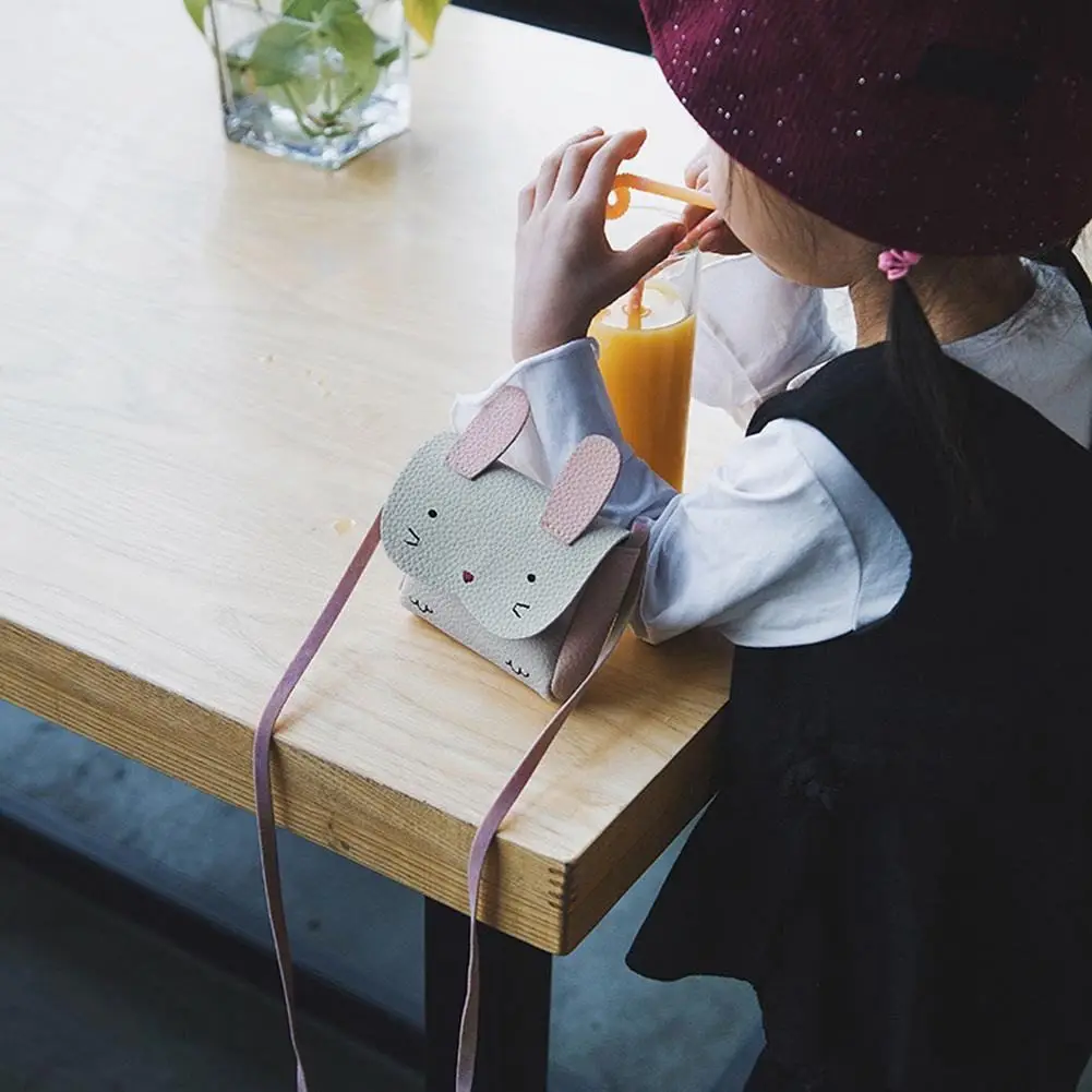Mini Shoulder Bag Children Messenger Bebe Girls Handbag Cute Rabbit Crossbody | Багаж и сумки