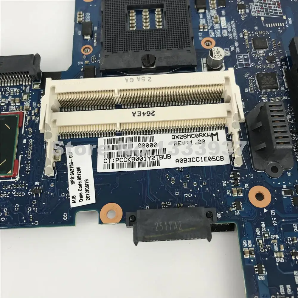 Материнская плата ноутбука 642756 001 501 601 для HP 8460p 6460B материнская с intel