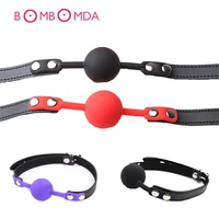adult games open mouth ball mouth gag slave stuffed oral fixation harness erotic restrictions sm bondage fetish couples sex toys