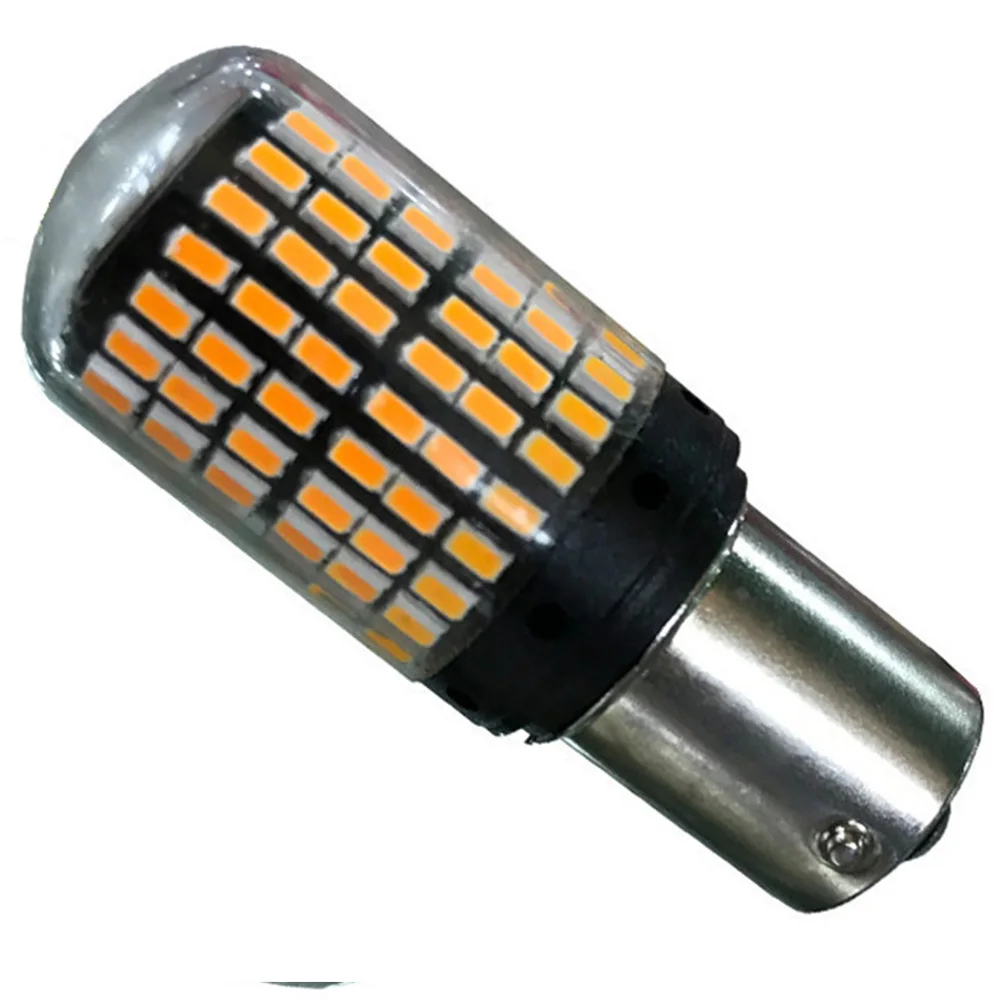 2шт BAU15S 1156 BA15S T20 7440 Автомобильный светодиодный светильник 144 SMD 3014 чипы Высокая