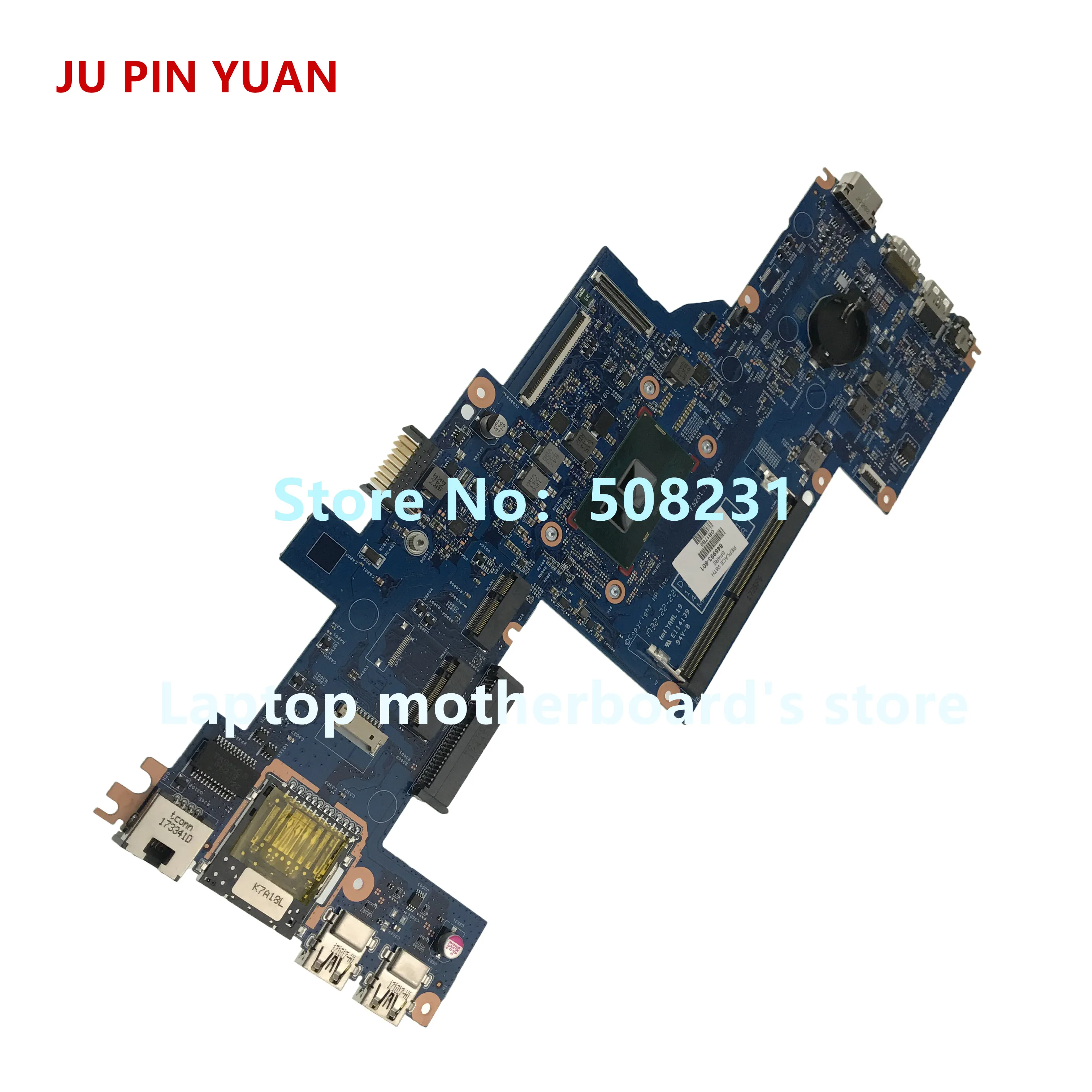 JU PIN YUAN 846993-001 846993-601 материнская плата для ноутбука HP ProBook 11 G2 системная 4405U 100%