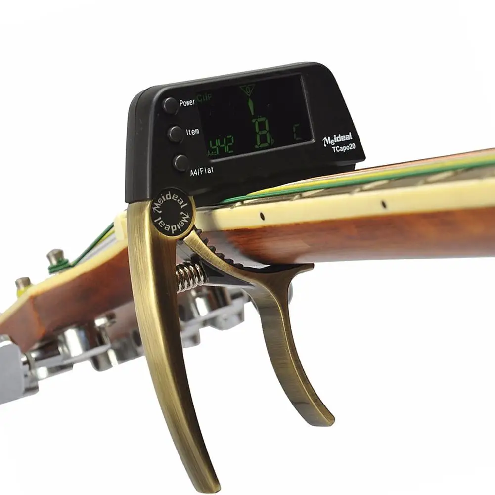 Meideal 2 в 1 приспособление для быстрой смены каподастра ключ Guitarra Capos тюнер