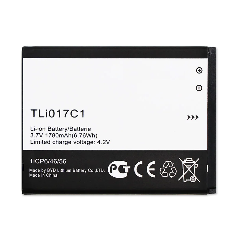 10 шт./лот TLi017C1 батарея для Alcatel OneTouch PIXI 3 4 5 &quot5019D 5017D 5017A 5017X 5017 5027B аккумулятор 1780