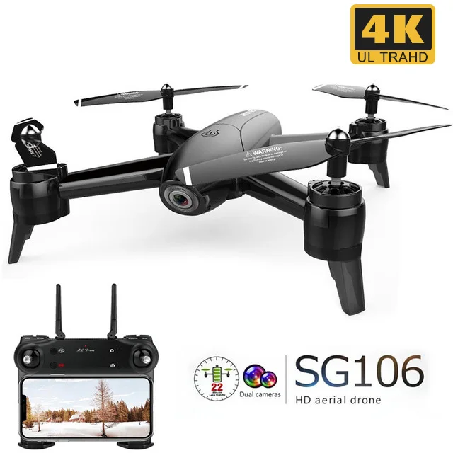 SG106 WiFi FPV RC Дрон 4K камера оптический поток 1080P 720P 4K HD Двойная камера воздушная видео RC Квадрокоптер самолет Квадрокоптер игрушка
