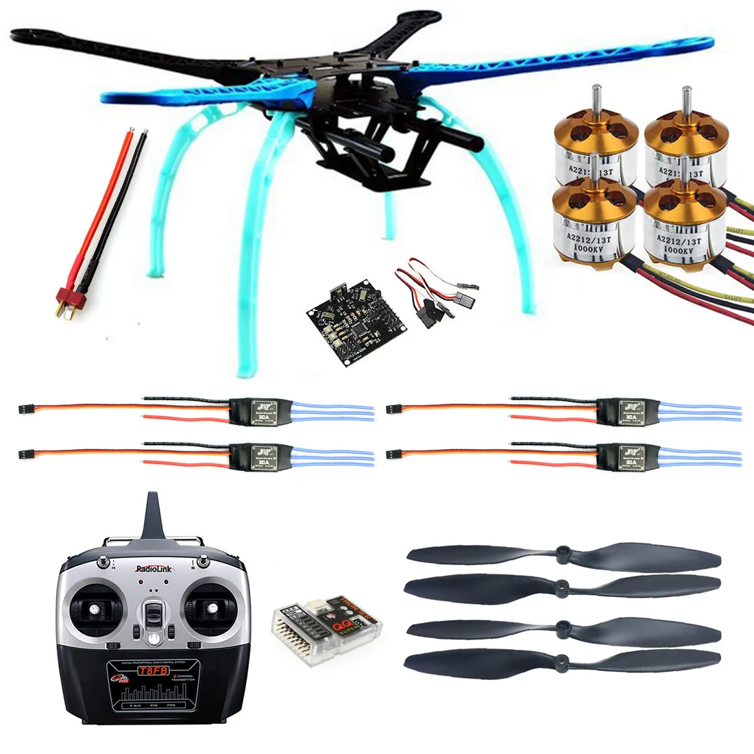 500 мм комплект воздушной рамы с несколькими роторами S500 w/Шасси + ESC двигатель KK