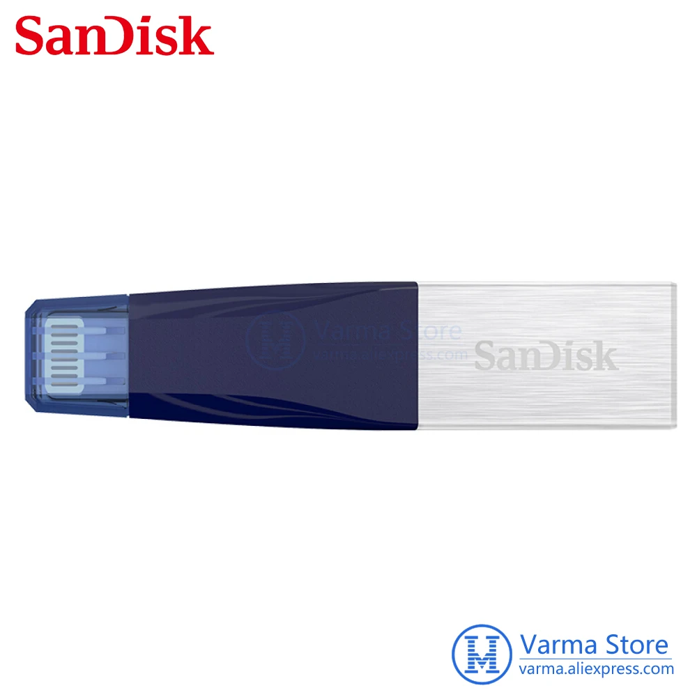 SanDisk 64 GB 128 Lightning USB3.0 Apple USB флеш накопитель iXpand скорость чтения 90 МБ/с.