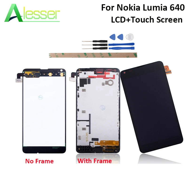 ЖК дисплей Alesser для Nokia Lumia 640 сенсорный экран с рамкой дигитайзер экрана
