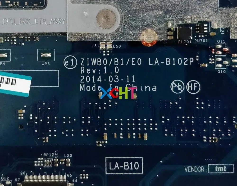 FRU PN: 5B20G46104 w N2830 процессор ZIWB0/B1/E0 LA-B102P для Lenovo B50-30 ноутбук материнская плата