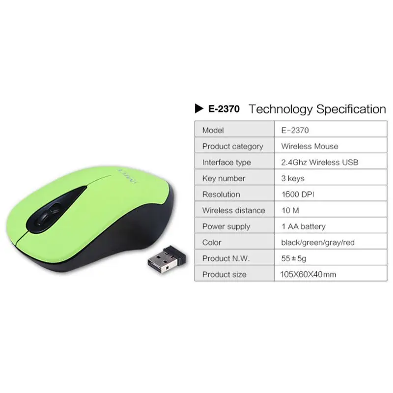 Imice беспроводная мышь 2 4G USB оптическая оригинальная 3 кнопки 1600 dpi Компьютерные