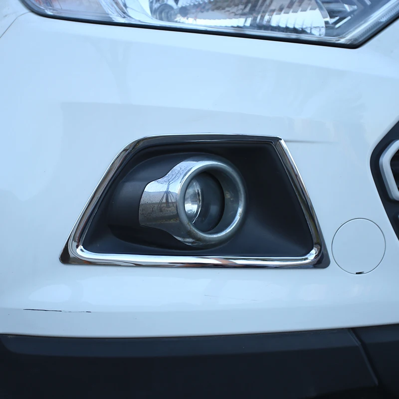 My Good Car ABS Chrome Car Head Fog Lamp Cover Lights Trim Sticker for Ford Ecosport 2013 2014 2015 2016 2017 car Accessories
