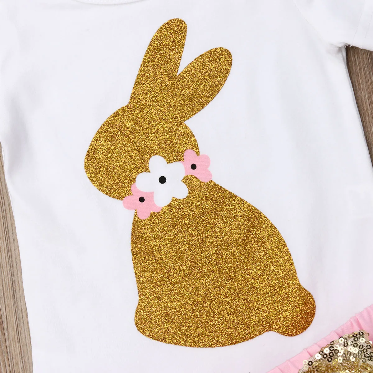 Комплект из 3 предметов для маленьких девочек летняя одежда с пасхальным