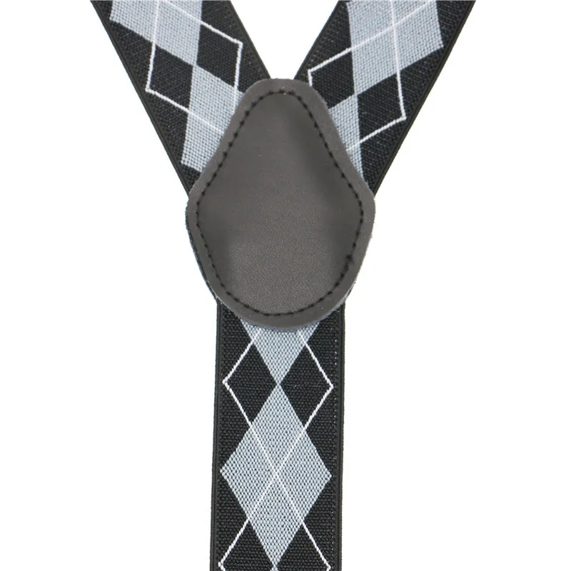 Клетчатый мужской ремень с галстуком бабочкой мужской/женский подтяжки из