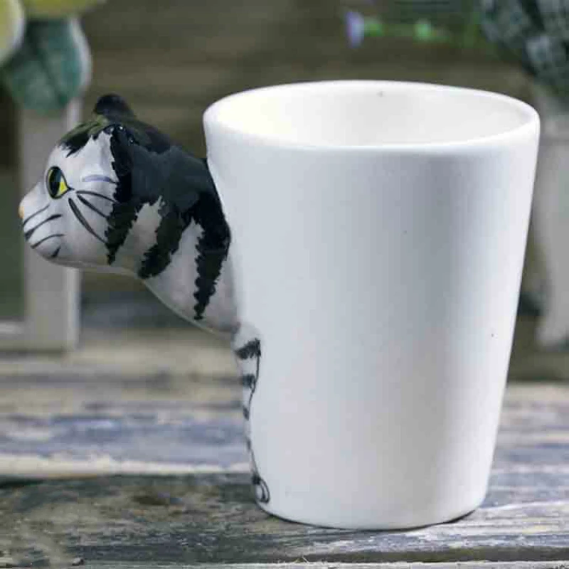 200 мл 3D стерео кофейная кружка Tabby cat ручная работа животные креативная