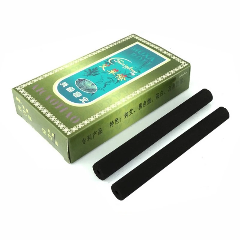 10Pcs/Box Moxa Stick Roll Burner Smokeless Moxibustion Rolls Body Healing Therapy Pain Relief Treatment Wool Health Care|Прижигание| |